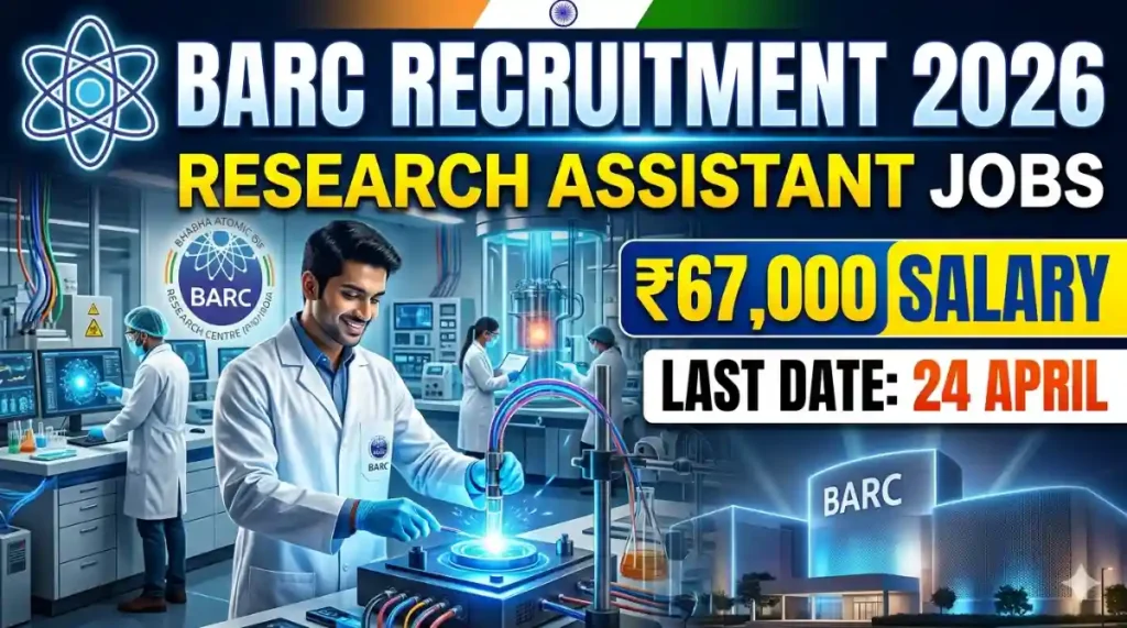 BARC Research Assistant Recruitment 2026 Apply for Research Associate 100+ Posts