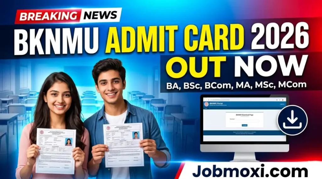 BKNMU Admit Card 2026 (OUT) Download Link – BA BSc BCom MA MSc MCom Hall Ticket