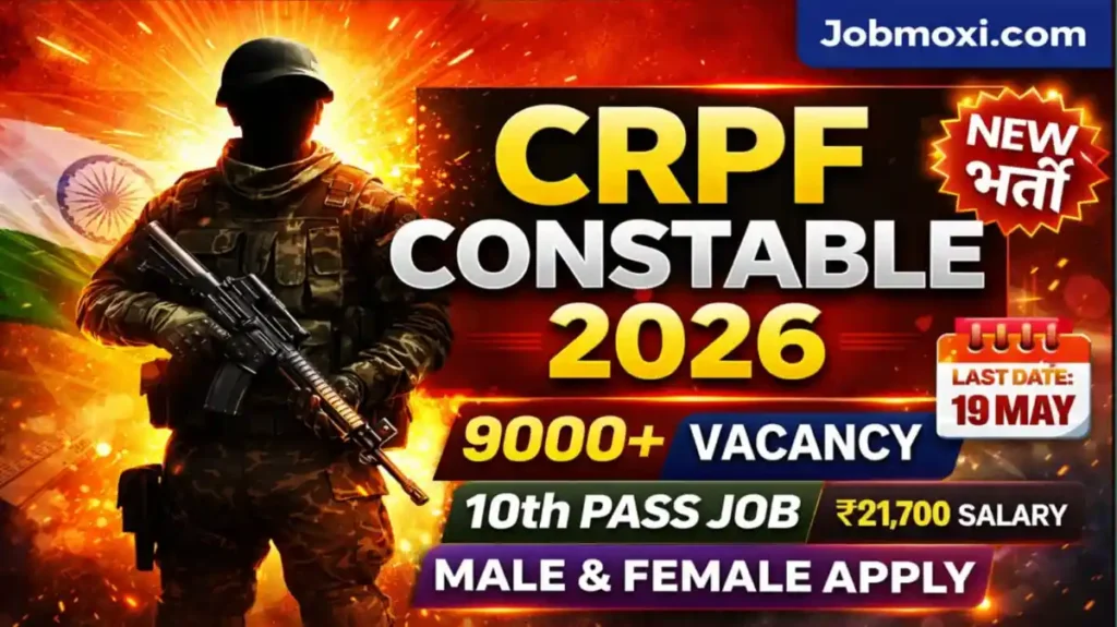 CRPF Constable Tradesmen Recruitment 2026 Out for 9175 Posts Apply Online Technical, Tradesmen & Pioneer Posts