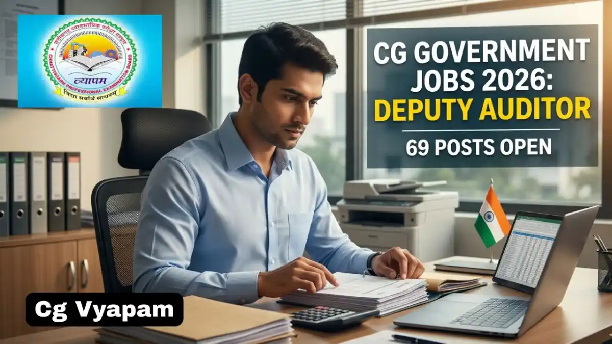 Co-operative Department Deputy Auditor 69 Posts Recruitment 2026 Apply Online vyapam.cgstate.gov.in