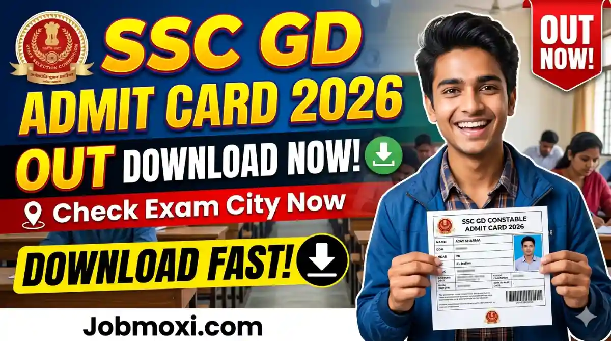 SSC GD Constable Admit Card 2026 Download {OUT} Exam City Slip Released, Hall Ticket