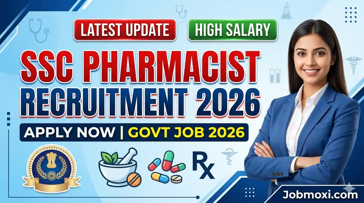 SSC Pharmacist Recruitment 2026 Notification Out Apply Online